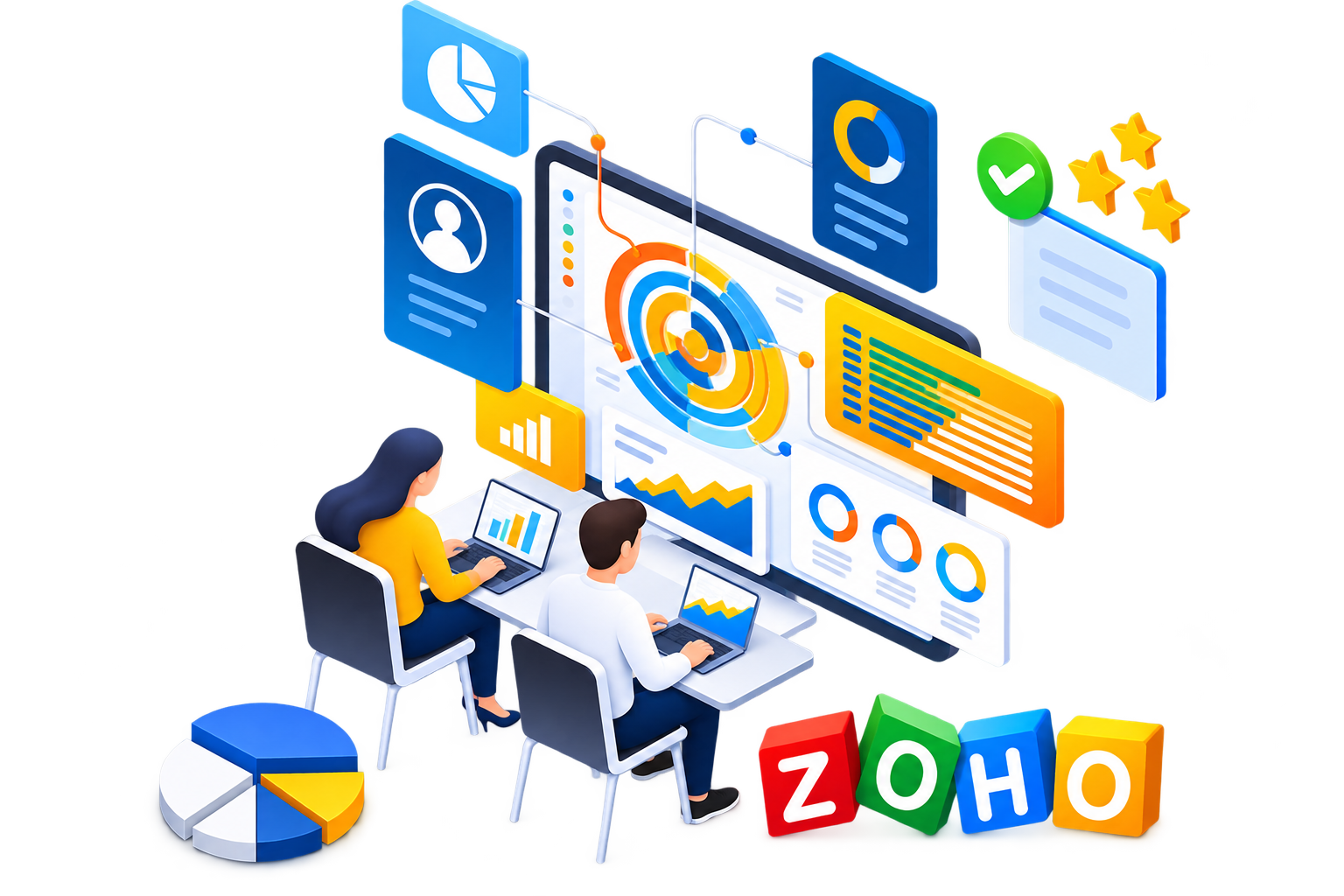 Zoho integrated with other business systems